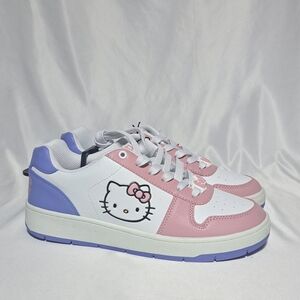 Hello Kitty By Sanrio Womens 10 Casual Court Sneakers
